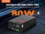 CO2 Laser Power Supply, 80W, Power Supply for 80W Laser Tube, Constant Current Protection, Open V952-EYHTJGGDY80WQ8UO8V7