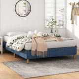 Metal Bed Frame Mattress Foundation Blue Single V264-BFS-207F-BLU-SL-1