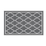 Gardeon Outdoor Rugs 152x244cm Large Carpet Reversible Area Mat PP Dual-Sided Patio Rug Maroc OR-5X8FT-MAROC-GY