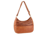Pierre Cardin Womens Leather Perforated Cross-Body Bag - Cognac V563-PC-3343-COGN