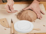 White Ceramic Mold for Pottery Clay Casting - Versatile Hand Forming Tool for Ceramic Art and Craft V1369-AZ3-W-19412