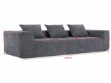 Monda 3 Seater Compressed Sofa V1158-ZE7264-MYJJL12-2-GY