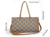 Commuter tote bag dual-purpose handbag and shoulder bag, can hold a computer, documents, and V1102-HEBB-004