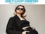 Leather Loop Keeper, Loops Belt Keeper Retainer Straps Replacement, Reddish Brown 1.5"/1.6" V1259-DP01-A-5188