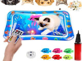 Glow Pad for Cats - 24in Light-Up Water Play Mat with LED Fish Toys, Spill-Resistant Thickened PVC V1366-AZ2-W-11407