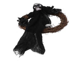 Halloween Ghosts Wreath Front Door Hanging Wreath Ghosts House Decoration Props Halloween Ornaments V1294-YM0523-3115210139411