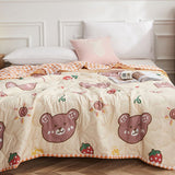 Summer Blanket Polyester Fiber Washable Skin Friendly Summer Quilt Thin Blanket Bed Accessories for V1294-YM0716-3117220177011
