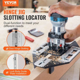 Door Hinge Jig, Aluminum Alloy Woodworking Opener, Slotting Locator, Flexible Wooden Door Hinge V952-JLDWKKQTSJLKNLYWYV0