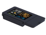 Multifunctional Weather Clock Projected Color Screen Black Portable Humidity Thermometer V1294-YM0901-3113210188611