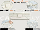 3 Layer Multipurpose Storage Box with 2 Trays, Plastic Craft Organizer with Compartments for V1237-ZY00B0DHZLX82R