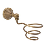 Hair Dryer Holder Wall Mounted Copper Hair Dryer Storage Rack Holder Spiral Hair Care Tools Hanger V1294-YM0901-3112230057211