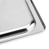 SOGA 2X Gastronorm GN Pan Lid Full Size 1/3 Stainless Steel Tray Top Cover GP5503-JLID3F-X2