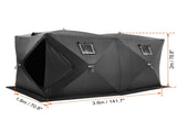 Portable Ice Shelter, 6-8 Person Pop-Up Ice Fishing Tent, 70 Square Feet Fishable Area, Ice Shanty V952-BDBHS141737003OIPV0
