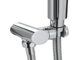 Handheld Shower Head Holder 4.7'' High Pressure Silver SHOWER-A6-RO-SI
