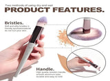 Champagne Gold Makeup Brush Set Professional, Cruelty-Free for Foundation, Blush & V1107-CHAMPAGNE GOLD MAKEUP BRUSH SET