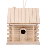 Hanging Wooden Bird Nests House Nesting Box Birdhouse Accessories for Parrots Pets Handicraft V1294-YM0901-3111200119611