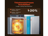 Electric Hot Box Food Warmer, 5-Tier Commercial Warming Cabinet with Water Tray, Single-Door and V952-XXSPBWJ5CDKB3Q9TF001V3