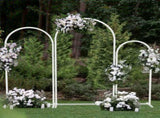 Fin Set Of 3 Wedding Arch Balloon Frame Metal Arch Backdrop Stand Birthday Party V767-HQ-XJ1348-V1