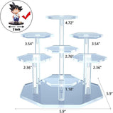 7-Tier Acrylic Display Stand for Cupcakes Perfume Desserts Figurines, Transparent V1188-MS-325-0634