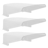 White Plastic Camera Protector Cover Weatherproof Outdoor Rain Shield 3Pcs V1370-AZ4-17261