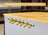 CARLA HOME Bread Bin with Bamboo Lid used as Chopping Board for Kitchen Countertop LSB-36094