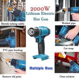 2000W Electric Hot Air Heat Gun with Nozzles Cordless Handheld For Makita 18V AU V201-HOT0036BU8AU2