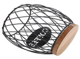 Coffee Pod Holder Iron Large Capacity Stylish Look Easy Access Wooden Base Coffee Pod Storage V1294-YM0901-3118240273211