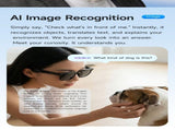 Dth03 AI Smart Sunglasses, UV400 Protection Bluetooth Call Audio Glasseswhite V1300-DTH03-WHITE