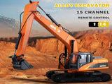 HUINA 1/14 15CH RC Alloy Long Arm Excavator Construction Engineering Vehicle Toy V610-TOY-HN-1551