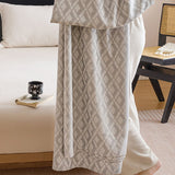 Silver Diamond Pattern Bamboo Fiber Summer Cooling Blanket 150200cm for Bed Sofa Air Conditioned V888-ELOSUNG54964-7