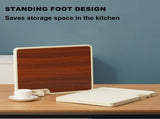 Double-sided cutting board - Serving board - Drinks board - Wooden cutting board - Kitchen board V1189-WXF-260203-00214