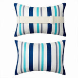 2-Pack Outdoor Chaise Lounge Head Pillow with Strap, Waterproof Neck Headrest with Adjustable V1369-AZ3-W-19076