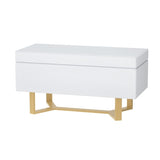 Artiss Storage Ottoman Blanket Box Criss-cross Linen White OTM-RTA-08-CRO-WH