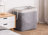 Collapsible laundry basket with lid, leak-proof and foldable bin, with removable bag, large V1188-MS-313-1036