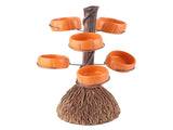 Snack Bowl Holder Halloween Pumpkin Snack Bowl Rack Witch Broom Decor Dessert Bowl Stand for Dining V1294-YM0714-210804ZH03-3
