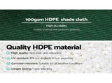 Instahut 50% Shade Cloth 3.66x10m Shadecloth Wide Heavy Duty Green SH-CL-DL-366X100-100-R-GR