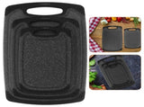 Black Cutting Board Set Anti-Slip for Kitchen Use 3Pcs V1370-AZ4-14867