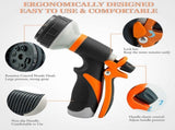 Garden Hose Spray Nozzle - Hose Nozzle with Storage Cart for Outdoor Use V1263-JX-4532