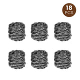 STAINLESS STEEL SCOURERS 18 PACK V915-SP0009X3