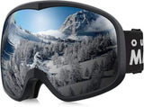 OutdoorMaster Owl Ski Goggles OTG, Snow Snowboard Goggles for Men Women Youth, Anti-Fog, 100% UV XFOM-SG72PC-BK
