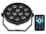 12LED Chips Spotlight RGB Sound Control Stage Light with Remote Control for Party KTV V1294-YM0901-3119200161711