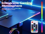 Artiss Electric Standing Desk Height Adjustable Gaming Desk Home Office 140cm HASD-ET156E-GAME-BK-AB
