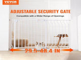 Baby Gate, 749-1229 mm Extra Wide, 762 mm High, Dog Gate for Stairs Doorways and House, Easy Step V952-LGXCWZLBS3059RN9WV0