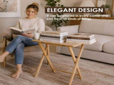 Foldable Bamboo Laptop Table, Bed Tray & Snack Table Portable & Space-Saving V1181-HO0160-NEW