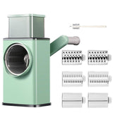 Manual Rotary Drum Grater, Vegetable Slicer, Chopper and Cheese Grater for Kitchen V1188-MS-617-068