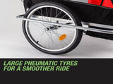 Tag-Along Kids Bike Trailer Child Bicycle Pram Stroller Children Wheel Jogger Red V219-BIKTRLREDKIDACAJ