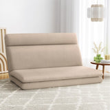 Artiss Floor Chair Sofa 2 Seater Linen Beige FLOOR-SBL-01LIN-2S-BR