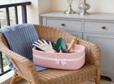 Large Woven Storage, Holiday Gift Storage with Handles for Living Room Shelves, Bow V1189-LWWAL-20260401-07079