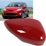 Mirror Cover with Reinforced Protection and Weatherproof ABS Compatible with Fiesta 2008-2017 Red V1237-ZY-715-290