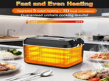 Heated Lunch Box,Electric Lunch Box, Lunch Box Battery Powered, Pro 24000mah,5.5 Cups Portable Food V1079-HEATEDBOX01